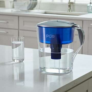 PUR CR1100CV Classic Water Filter Pitcher Filtration System, 11 Cup