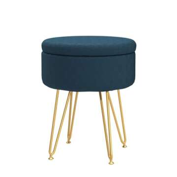 Elegant Cpintltr Velvet Storage Ottoman with Hidden Space