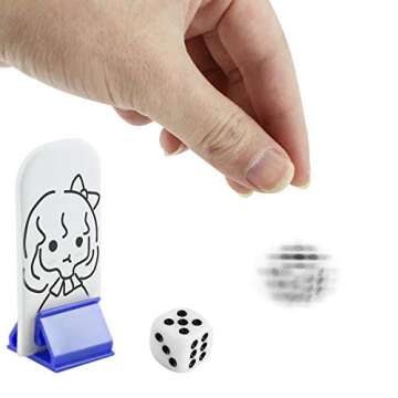 Bignc 50 Pack Colorful Game Card Stands, 50 Pieces White Blank Game Board Marker for DIY Board Game Party Favor