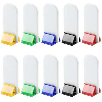 Bignc 50 Pack Colorful Game Card Stands, 50 Pieces White Blank Game Board Marker for DIY Board Game Party Favor