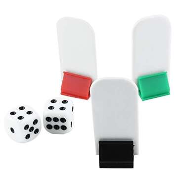 Bignc 50 Pack Colorful Game Card Stands, 50 Pieces White Blank Game Board Marker for DIY Board Game Party Favor