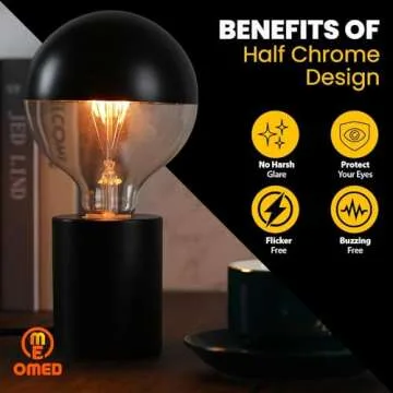 Elegant Globe Light Bulbs, Dimmable LED Design for Home