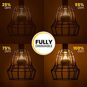 Elegant Globe Light Bulbs, Dimmable LED Design for Home