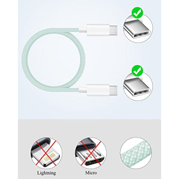 Fast Charging iPhone 15 20W USB C Charger with Cable