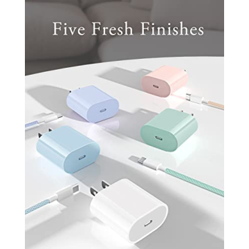 Fast Charging iPhone 15 20W USB C Charger with Cable