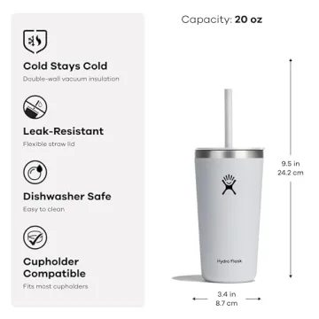 Hydro Flask 20 Oz Tumbler with Straw Lid - Agave