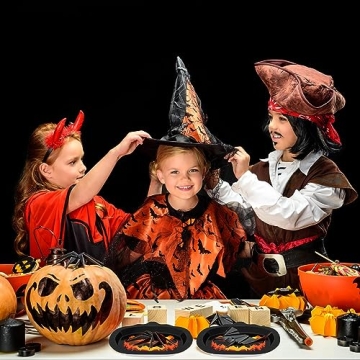 Tbsone Halloween Paper Plates for Spooky Celebrations