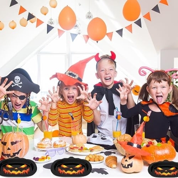 Tbsone Halloween Paper Plates for Spooky Celebrations