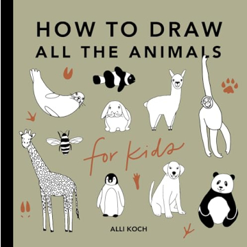 Kids Animal Drawing Book for Ages 5-12
