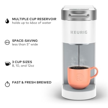Keurig K-Slim Coffee Maker Compact Fast Flavorful Brewing