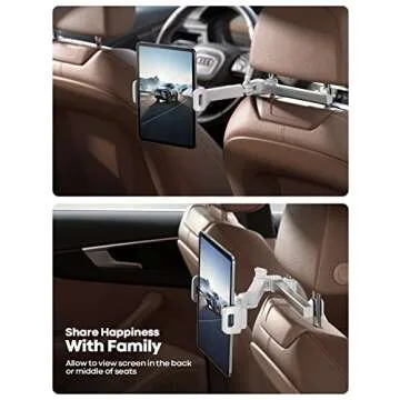Lamicall Car Headrest Tablet Holder for iPad & Galaxy
