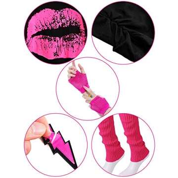 Unleash Your 80s Style with Women's Costume Accessories Set