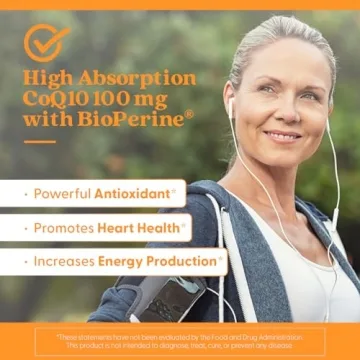 High Absorption CoQ10 with BioPerine for Heart Health