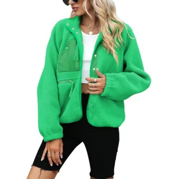 Stylish Yanekop Womens Sherpa Jacket Perfect for Winter