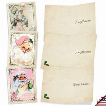 The Best Card Company Variety Pack of 10 Christmas Greeting Cards with Envelopes, Humor Holiday Asso...