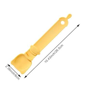 Arvintas 3PCS Cat Strip Feeder Spoon, Sliding Pet Treat Spoon Squeeze, Easy Feeding Pet Spoon for Pu...