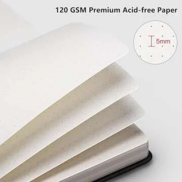 RETTACY Bullet Dotted Journal - Premium 2-Pack A5 Notebook