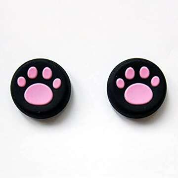 Vivi Audio Thumb Stick Grips Cap Cover Joystick Thumbsticks Caps for PS4 Xbox ONE Xbox 360 PS3 PS2 Pink Cat Dog Paw
