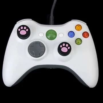 Vivi Audio Thumb Stick Grips Cap Cover Joystick Thumbsticks Caps for PS4 Xbox ONE Xbox 360 PS3 PS2 Pink Cat Dog Paw