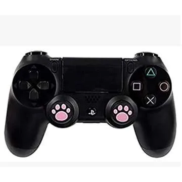 Vivi Audio Thumb Stick Grips Cap Cover Joystick Thumbsticks Caps for PS4 Xbox ONE Xbox 360 PS3 PS2 Pink Cat Dog Paw