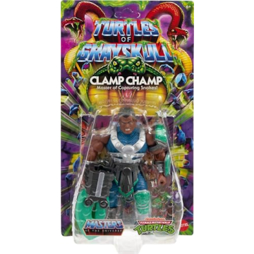 Clamp Champ Reptile Wars Action Figure for TMNT & MOTU Fans