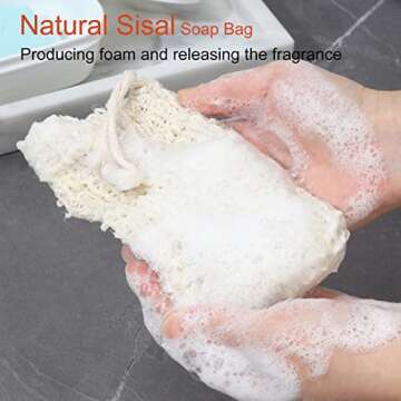 Quatish 1 Pack Soap Holder with Soap Saver Bag, Travel Soap Container with Lid, Portable Bar Soap Holder, Leakproof Soap Box with Perforations, Soap Dishes for Traveling, Camping, Gym,Pink