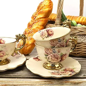 FangKuai Elegant 15-Piece Vintage Tea Set for All Occasions