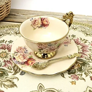 FangKuai Elegant 15-Piece Vintage Tea Set for All Occasions