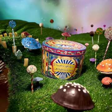 Fiasconaro Dolce & Gabbana Panettone, Citrus Candied Fruit Saffron in Limited Edition Collectible Tin, Exclusive for the Holiday, Italian Cake Dessert Bread,1000 Gram (35.3 Ounce)