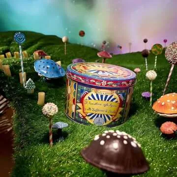 Fiasconaro Dolce & Gabbana Panettone, Citrus Candied Fruit Saffron in Limited Edition Collectible Tin, Exclusive for the Holiday, Italian Cake Dessert Bread,1000 Gram (35.3 Ounce)