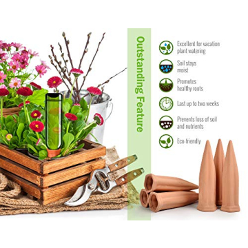 B SEPOR Terracotta Self-Watering Spikes for Plants