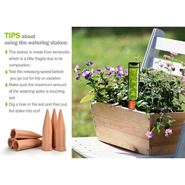 B SEPOR Terracotta Self-Watering Spikes for Plants