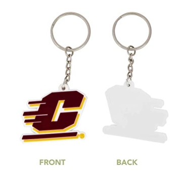 Desert Cactus Keychain for CMU Chippewas Pride