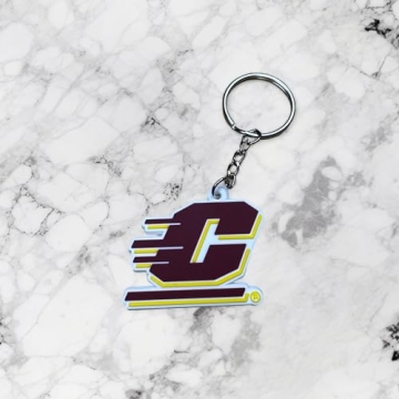 Desert Cactus Keychain for CMU Chippewas Pride
