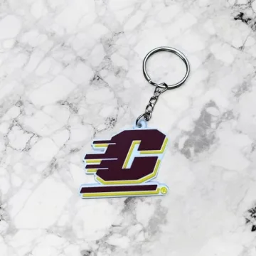 Desert Cactus Keychain for CMU Chippewas Pride