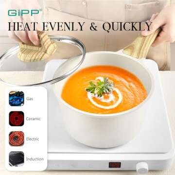 GiPP 14 Pcs Non Stick Cookware Set for Healthy Cooking