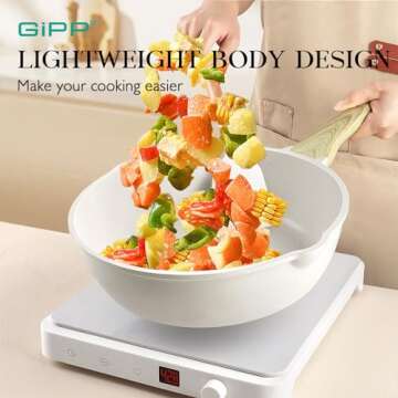 GiPP 14 Pcs Non Stick Cookware Set for Healthy Cooking