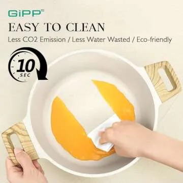 GiPP 14 Pcs Non Stick Cookware Set for Healthy Cooking