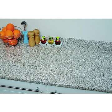 d-c-fix 346-0181 Decorative Self-Adhesive Film, Brown Granite, 17" x 78" Roll