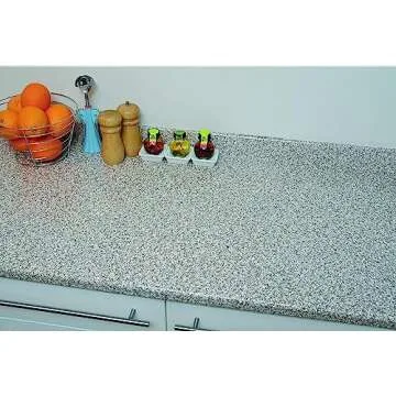 d-c-fix 346-0181 Decorative Self-Adhesive Film, Brown Granite, 17" x 78" Roll