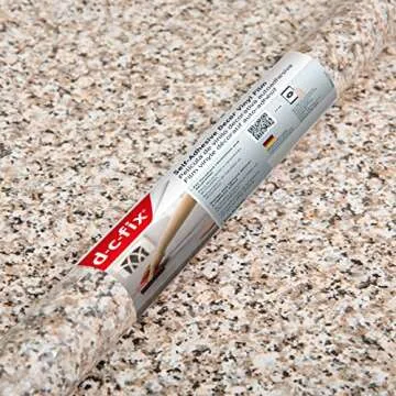 d-c-fix 346-0181 Decorative Self-Adhesive Film, Brown Granite, 17" x 78" Roll