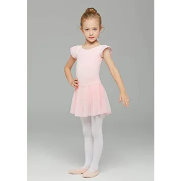 MdnMd Toddler Ballet Leotard for Girls with Ruffle Sleeves