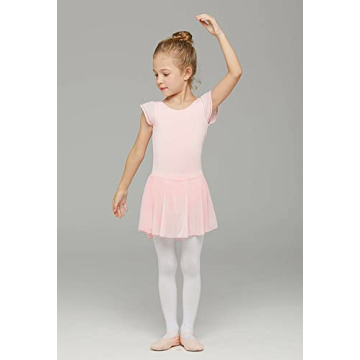 MdnMd Toddler Ballet Leotard for Girls with Ruffle Sleeves