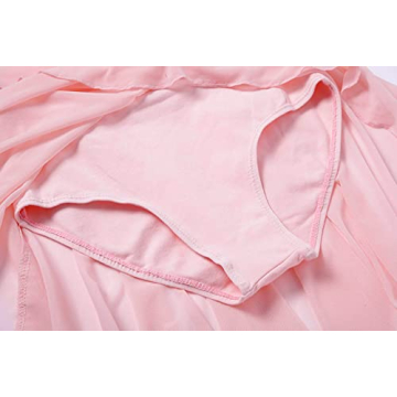 MdnMd Toddler Ballet Leotard for Girls with Ruffle Sleeves