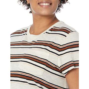 Amazon Essentials Vintage Cotton Pocket Crewneck T-Shirt