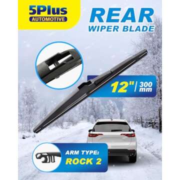 5 PLUS® 12 Inch Rear Wiper Blade Replacement for Toyota RAV4, Highlander, Sienna & More