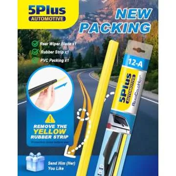 5 PLUS® 12 Inch Rear Wiper Blade for Various Vehicles