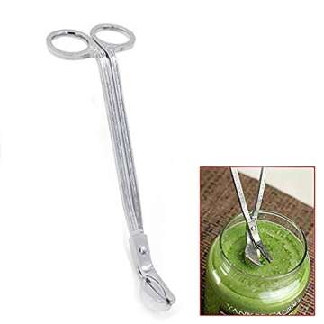 Nmch Candle Wick Trimmer, Polished Stainless Steel Wick Trimmer Oil Lamp Scissor Cutter Snuffers