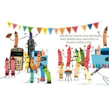 Happy Father's Day Crayon Gift Set for Creative Kids