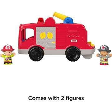 Musical Fire Truck Toy for Toddlers - Fisher-Price Little People